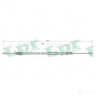 Трос ручника LPR Renault Clio (BB, CB) 2 Хэтчбек 1.2 (BB0A. BB0F. BB10. BB1K) 58 л.с. 1998 – 2025 H19QF C1002 B C1002B