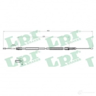 Трос ручника LPR Peugeot Expert 2 (VF3) Кабина с шасси 1.6 HDi 90 16V 90 л.с. 2007 – 2025 C10 41B C1041B JX7HV