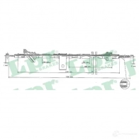 Трос ручника LPR JBBVKG Suzuki Vitara (FT, GT, ET) 2 Кроссовер 2.0 TD Intercooler AWD (SV 420D) 87 л.с. 1995 – 1998 C0833B C083 3B
