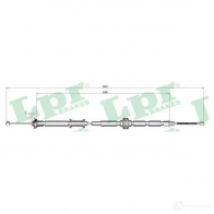 Трос ручника LPR C1011B Peugeot Bipper Tepee 9HGXX C1011 B
