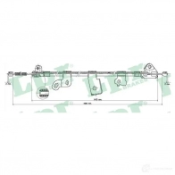 Трос ручника LPR C0896 B C0896B EAH866N Toyota Yaris Verso (XP20) 1 Минивэн 1.4 D 4D (NLP20. NLP22) 75 л.с. 2001 – 2005