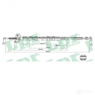 Трос ручника LPR 1855HDH Toyota Celica C08 66B C0866B