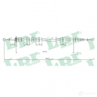 Трос ручника LPR C05 20B C0520B Fiat Panda (169) 2 Хэтчбек 1.3 JTD Multijet 4x4 (169AxG1A. 169AxG2A) 75 л.с. 2010 – 2013 36JTU