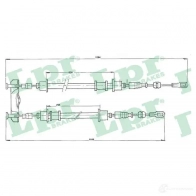 Трос ручника LPR C0540B 7IXG7TR C054 0B Opel Astra (F) 1 Универсал 2.0 i 16V (F08. C05) 136 л.с. 1995 – 1998
