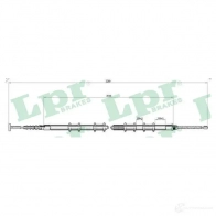 Трос ручника LPR Fiat Multipla (186) 1 Минивэн 1.9 JTD (186AxE1A) 120 л.с. 2002 – 2010 C01 88B MPYFA4H C0188B