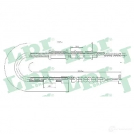 Трос ручника LPR C0599 B RU7GM Fiat Palio (178) 1 1996 – 2010 C0599B