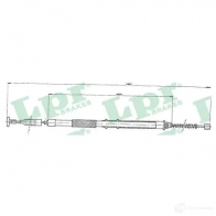 Трос ручника LPR C01 54B C0154B TOXGOD Fiat Marea (185) 1 1996 – 2007