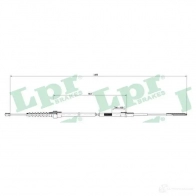 Трос ручника LPR ZCXCSUN C09 51B C0951B Seat