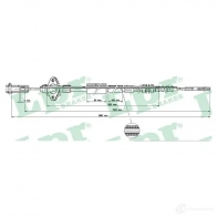 Трос сцепления LPR FTM70N 1727181 C023 1C C0231C