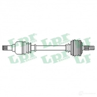 Приводной вал LPR F6O6NO DS 52577 Ford Fusion 1 (CBK, JU) Хэтчбек 1.6 TDCi 90 л.с. 2004 – 2012 DS52577