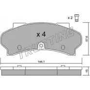 Тормозные колодки, дисковые, комплект TRUSTING SSH1F1 019.0 1747762 20 366