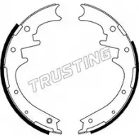 Тормозные колодки, комплект TRUSTING 040.154 Z6 UI9XM 89OB0W Ford Ranger 4 (ER, EQ) 1997 – 2006