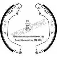 Тормозные колодки, комплект TRUSTING CH57S7Q 067.186 1748262 QQK0 DLO