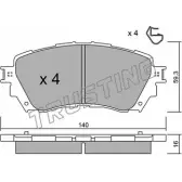 Тормозные колодки, дисковые, комплект TRUSTING 2 5725 XR6M290 1748465 1010.0