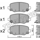 Тормозные колодки, дисковые, комплект TRUSTING 25734 Fiat 500X (334) 1 Кроссовер 1.4 4x4 170 л.с. 2015 – 2024 1018.1 2 5733