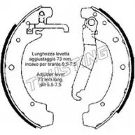 Тормозные колодки, комплект TRUSTING 124.277 1748683 JU BTG BG7ML7