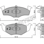 Тормозные колодки, дисковые, комплект TRUSTING 21868 215.2 21 866 Volkswagen Golf 3 (1H1) Хэтчбек 1.9 SDI 64 л.с. 1995 – 1997