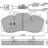 Тормозные колодки, дисковые, комплект TRUSTING 275.0W X1DS6 290 65 1748936