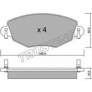 Тормозные колодки, дисковые, комплект TRUSTING Jaguar X-Type 327.0 2 3278 23279