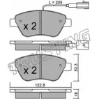 Тормозные колодки, дисковые, комплект TRUSTING Fiat Punto Evo (199) 3 Хэтчбек 1.3 D Multijet 69 л.с. 2008 – 2012 330.3 23706 23 705