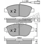 Тормозные колодки, дисковые, комплект TRUSTING 23709 Fiat Doblo (263) 2 Фургон 1.4 120 л.с. 2011 – 2024 331.3 23 708