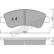 Тормозные колодки, дисковые, комплект TRUSTING 336.0 23954 Peugeot 207 1 (WA, WC, PF1) Хэтчбек 1.4 HDi 70 л.с. 2011 – 2024 2 3599