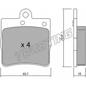 Тормозные колодки, дисковые, комплект TRUSTING 219 19 1749063 BT2W5 352.0