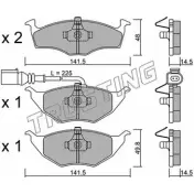 Тормозные колодки, дисковые, комплект TRUSTING 23395 Audi 354.1 23 394