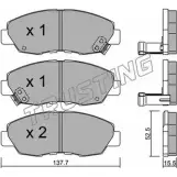 Тормозные колодки, дисковые, комплект TRUSTING 393.1 Honda Civic 6 (EJ, EM1) Купе 1.6 i 105 л.с. 1996 – 2000 21498 2149 7