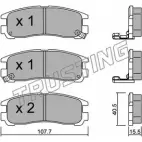 Тормозные колодки, дисковые, комплект TRUSTING Mitsubishi Galant 7 (E52A) Хэтчбек 1.8 GLSI (E52A) 126 л.с. 1992 – 1996 21707 413.0 21 706