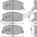 Тормозные колодки, дисковые, комплект TRUSTING 23009 440.0 1749158 2125 0