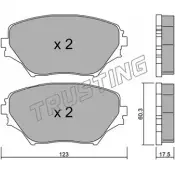 Тормозные колодки, дисковые, комплект TRUSTING 2 3585 Toyota RAV4 (XA20) 2 Кроссовер 445.0 23586