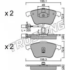 Тормозные колодки, дисковые, комплект TRUSTING 237 62 565.0 Audi A6 (C5) 2 Седан 3.0 Quattro 218 л.с. 2001 – 2004 23950