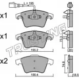 Тормозные колодки, дисковые, комплект TRUSTING 234 67 568.0 23746 1749471