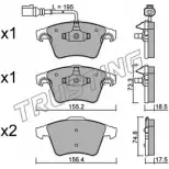 Тормозные колодки, дисковые, комплект TRUSTING 2374 7 568.1 Volkswagen Caravelle (T5, 7H) 5 Автобус 3.2 V6 4motion 235 л.с. 23748