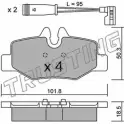 Тормозные колодки, дисковые, комплект TRUSTING 2 4008 1749517 E5S3Z0 592.0W