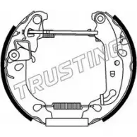 Тормозные колодки, комплект TRUSTING 6239 QNWUMZ FMHO S3 Ford Fiesta 4 (DX, JA, JB) Хэтчбек 1.6 88 л.с. 2000 – 2002
