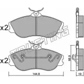 Тормозные колодки, дисковые, комплект TRUSTING 679.0 Audi 80 (B4, 8C2) 4 Седан 2.8 Quattro 174 л.с. 1991 – 1994 21288 2113 7