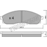 Тормозные колодки, дисковые, комплект TRUSTING YOT2FZ 756.0 2 4919 1750160