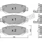 Тормозные колодки, дисковые, комплект TRUSTING Lexus SC (Z30) 1 Купе 24130 2149 1 775.0