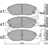 Тормозные колодки, дисковые, комплект TRUSTING 24683 2 4682 Nissan Tiida (C11) 1 Хэтчбек 827.0