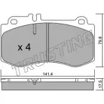 Тормозные колодки, дисковые, комплект TRUSTING 24 976 YMD146I Mercedes E-Class (W212) 4 Седан 4.7 E 500 (2173) 408 л.с. 2011 – 2024 844.0