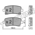 Тормозные колодки, дисковые, комплект TRUSTING 24422 861.0 24 421 Opel Insignia (A) 1 Седан 2.0 Biturbo CDTI 4x4 (69) 190 л.с. 2008 – 2011