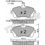 Тормозные колодки, дисковые, комплект TRUSTING Peugeot 407 1 (6E) Универсал 2.0 Bioflex 140 л.с. 2008 – 2024 25329 253 28 870.0