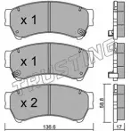 Тормозные колодки, дисковые, комплект TRUSTING Mazda 6 (GH) 2 Хэтчбек 2.2 MZR CD 180 л.с. 2010 – 2012 24629 886.0 2458 2