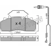 Тормозные колодки, дисковые, комплект TRUSTING 29159 29 126 947.1W 1750521