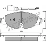 Тормозные колодки, дисковые, комплект TRUSTING 966.0W 25684 250 86 1750542