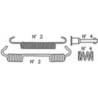 Ремкомплект колодок TRUSTING 7H9 2YZ BU739N4 1752812 K374
