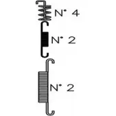 Ремкомплект колодок TRUSTING K385 R2CAQSK 1752822 PJ0A GB