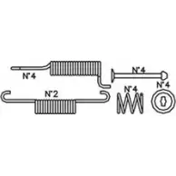 Ремкомплект колодок TRUSTING 1752842 XQ W7I ZN650ZB K405